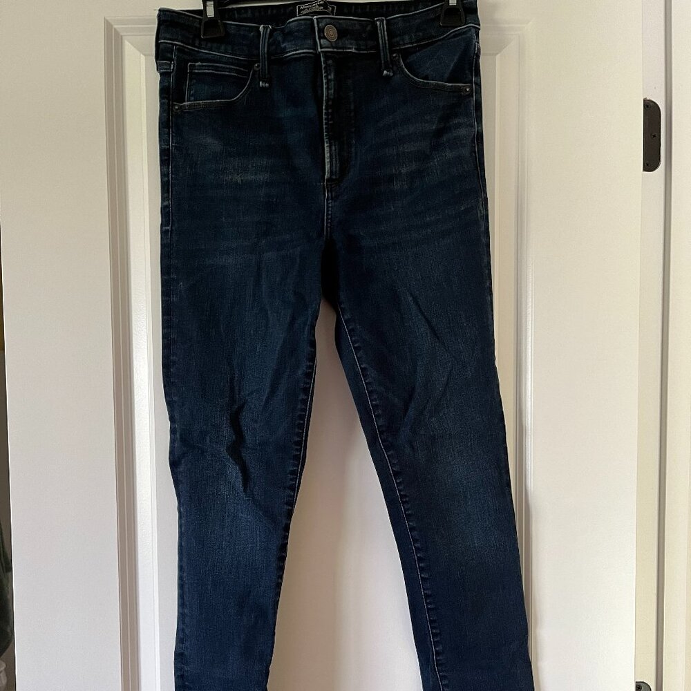 Abercrombie Dark Wash Simone High Rise Super Skinny Jean